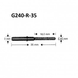 VHF Фреза G240-R-35 N4(для склокераміки)