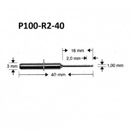 VHF Фреза P100-R2-40 K5(PMMA,WAX)