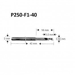 VHF Фреза P250-F1-40 K5(PMMA,WAX)