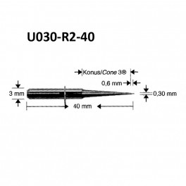VHF Фреза U030-R2-40 K5(PMMA,WAX,Zr)