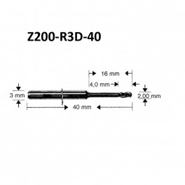 VHF Фреза Z200-R3D-40 K5(Zr)